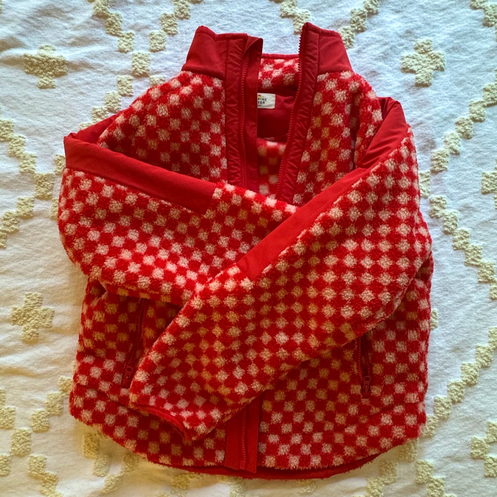 Marine Layer Red Checkered Jacket
